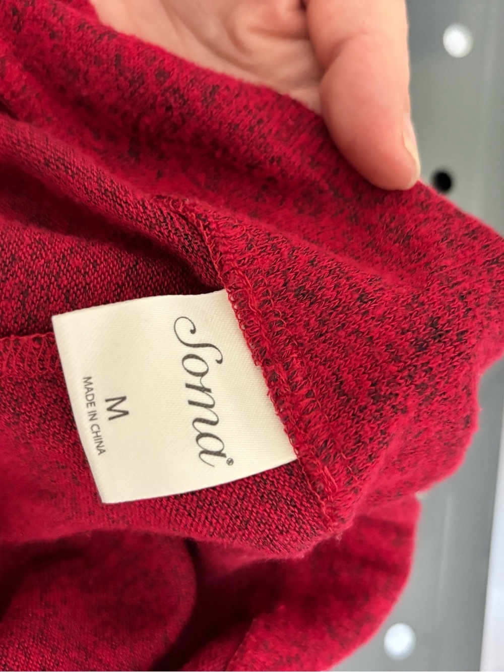 Soma Cozy Lounge Set Women’s Mixed Sizes Small Top Medium Pant Red Pajamas - Picture 7 of 11